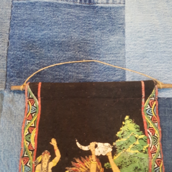 Vintage Native American wall hanging art - Picture 3 of 6